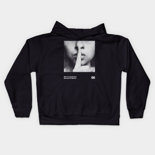 Sound of Silence || Classic 80s BW Kids Hoodie